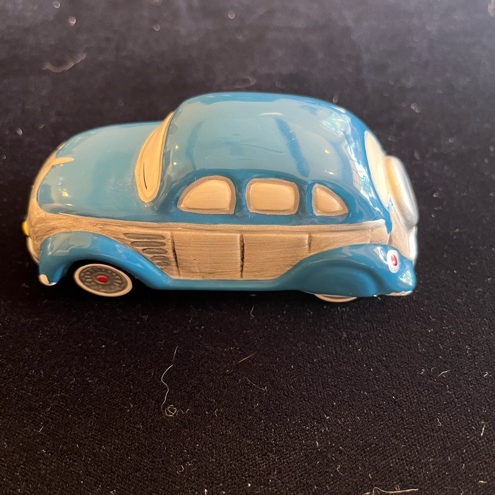 Department 56 Blue and Silver Christmas Vintage Car Decor